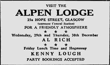 Alpen Lodge advert 1976